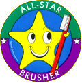 All star brusher sticker